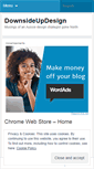 Mobile Screenshot of downsideupdesign.wordpress.com
