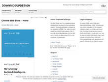 Tablet Screenshot of downsideupdesign.wordpress.com
