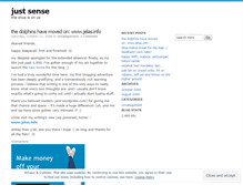 Tablet Screenshot of justsense.wordpress.com