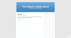 Desktop Screenshot of copybot77roblox.wordpress.com