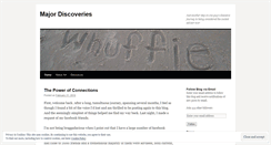 Desktop Screenshot of majordiscoveries.wordpress.com