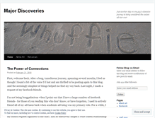 Tablet Screenshot of majordiscoveries.wordpress.com