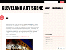 Tablet Screenshot of clevelandartscene.wordpress.com