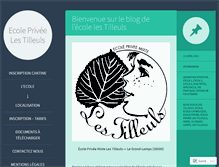 Tablet Screenshot of ecolelestilleuls.wordpress.com
