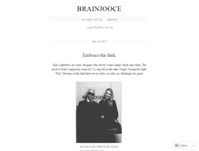 Tablet Screenshot of brainjooce.wordpress.com
