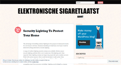 Desktop Screenshot of elektronischesigaretlaatst.wordpress.com