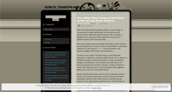 Desktop Screenshot of gunceltasarimlar.wordpress.com