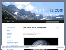 Tablet Screenshot of earthiris.wordpress.com