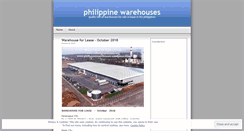 Desktop Screenshot of philippinewarehouses.wordpress.com