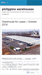 Mobile Screenshot of philippinewarehouses.wordpress.com