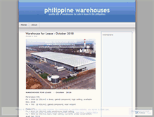 Tablet Screenshot of philippinewarehouses.wordpress.com