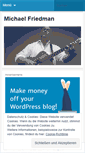 Mobile Screenshot of michaelfriedman.wordpress.com