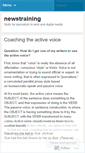 Mobile Screenshot of newstraining.wordpress.com