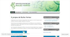 Desktop Screenshot of entretienbullesvertes.wordpress.com