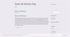 Desktop Screenshot of download.bancdebinaryfaq.wordpress.com