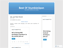 Tablet Screenshot of bestofstumbleupon.wordpress.com