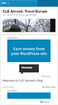 Mobile Screenshot of cleabroad.wordpress.com