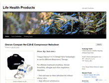 Tablet Screenshot of lifehealthproducts.wordpress.com