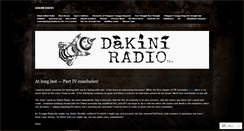 Desktop Screenshot of dakiniradio.wordpress.com