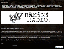 Tablet Screenshot of dakiniradio.wordpress.com