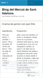 Mobile Screenshot of mercatsantildefons.wordpress.com