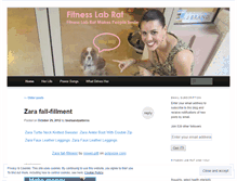 Tablet Screenshot of fitnesslabrat.wordpress.com