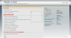 Desktop Screenshot of aiesecnus.wordpress.com