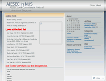 Tablet Screenshot of aiesecnus.wordpress.com