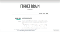 Desktop Screenshot of ferretbrain.wordpress.com