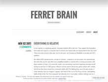 Tablet Screenshot of ferretbrain.wordpress.com