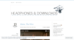 Desktop Screenshot of headphonesanddownloads.wordpress.com