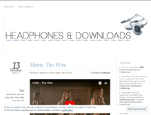Tablet Screenshot of headphonesanddownloads.wordpress.com