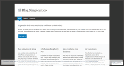 Desktop Screenshot of elsimpicuitico.wordpress.com