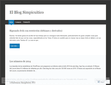 Tablet Screenshot of elsimpicuitico.wordpress.com