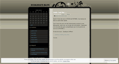 Desktop Screenshot of ecoa2010.wordpress.com