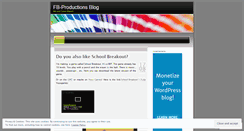 Desktop Screenshot of fbproductions12345.wordpress.com