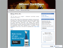 Tablet Screenshot of betweenblankpages.wordpress.com