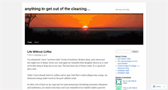 Desktop Screenshot of anythingtogetoutofthecleaning.wordpress.com