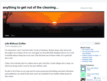 Tablet Screenshot of anythingtogetoutofthecleaning.wordpress.com