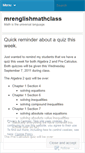 Mobile Screenshot of mrenglishmathclass.wordpress.com