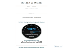 Tablet Screenshot of butterandsugar1.wordpress.com