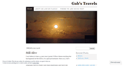 Desktop Screenshot of gabstravels.wordpress.com