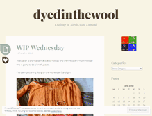 Tablet Screenshot of dyedinthewool.wordpress.com