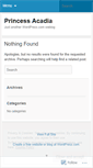 Mobile Screenshot of princessacadia.wordpress.com