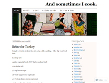 Tablet Screenshot of andsometimesicook.wordpress.com