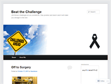 Tablet Screenshot of beatthechallenge.wordpress.com