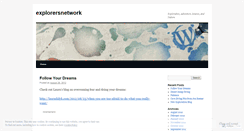 Desktop Screenshot of explorersnetwork.wordpress.com