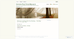 Desktop Screenshot of gettingpastyourbreakup.wordpress.com