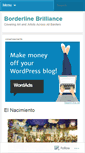 Mobile Screenshot of borderlinebrilliance.wordpress.com