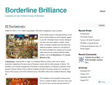 Tablet Screenshot of borderlinebrilliance.wordpress.com